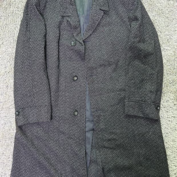 일제 해링본 코트 사이즈 105-110