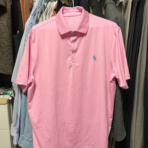 폴로 퍼포먼스 핑크 카라티