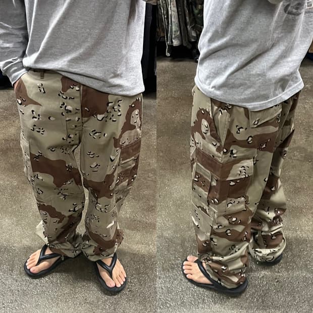 데저트 카모 초코칩 BDU 팬츠 (~38“)