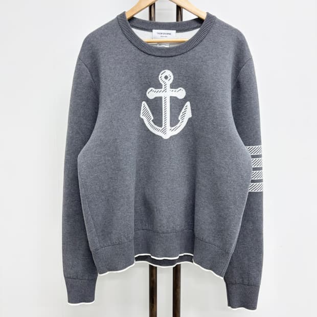 [5]톰브라운 사선완장 앵커 니트