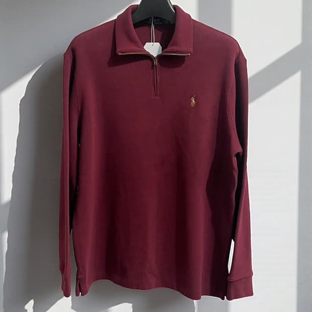 폴로 랄프로렌 하프집업 코튼 스웨트 셔츠