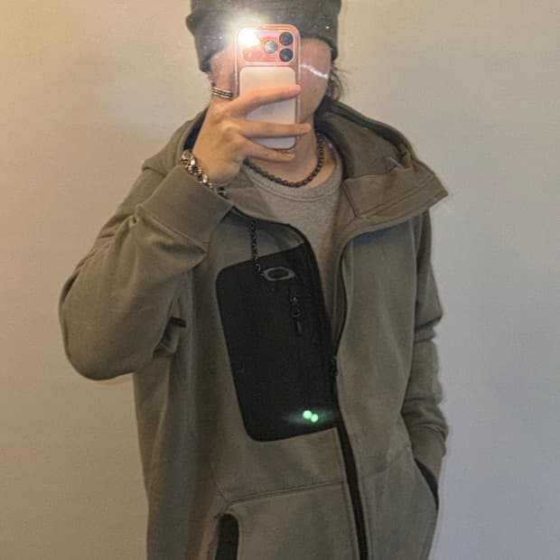 오클리 빈티지 롱 후드집업