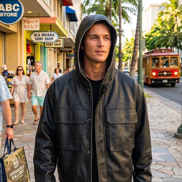 솔리드옴므 24FW 램스킨(양가죽) 후드자켓(50사이즈)