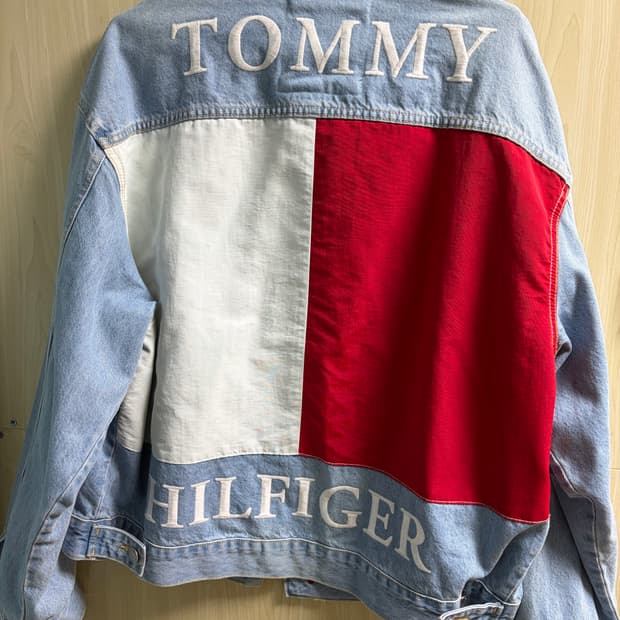 타미힐피거 청자켓