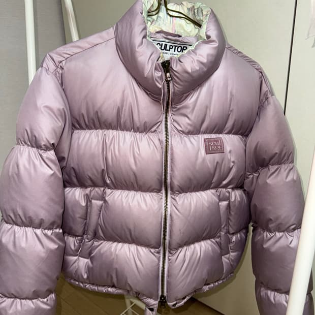 Sculptor 숏푸퍼 다운_mauve컬러 M size