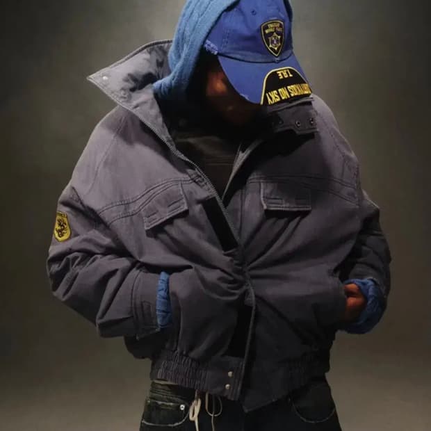 TREclub 빈티지 자켓 워시드 블루