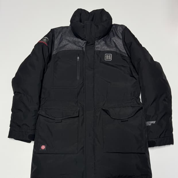 여성 코오롱스포츠 덕 다운 윈드스토퍼 패딩 s