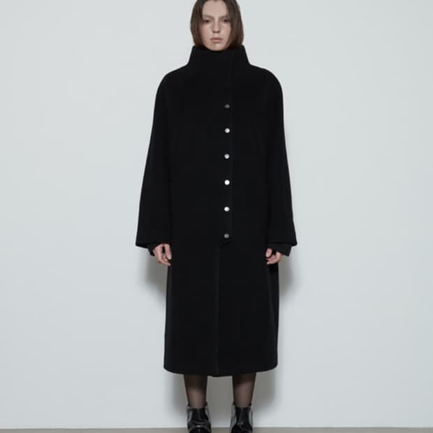 구해요) 쓰리투에이티 snap button wool coat