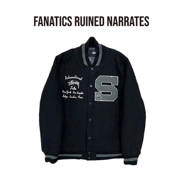 [L] 스투시 Big S 바시티 자켓