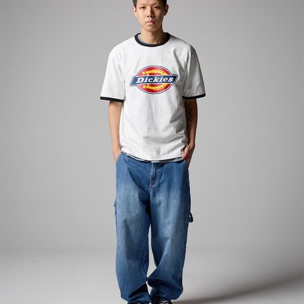 트리 로고 링거 티셔츠 White