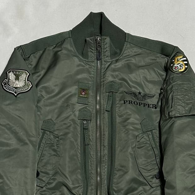 XXL 프로퍼 US 에어포스 카키 항공 자켓