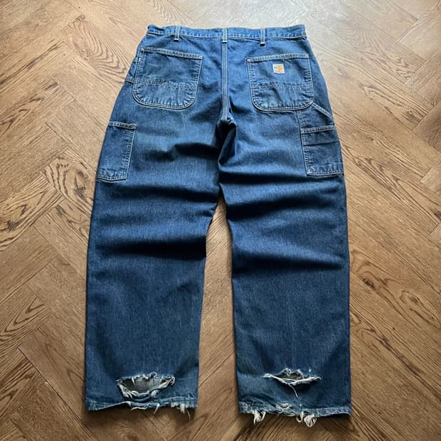 [36]칼하트FR USA 싱글니 카펜터 워크 데님 팬츠