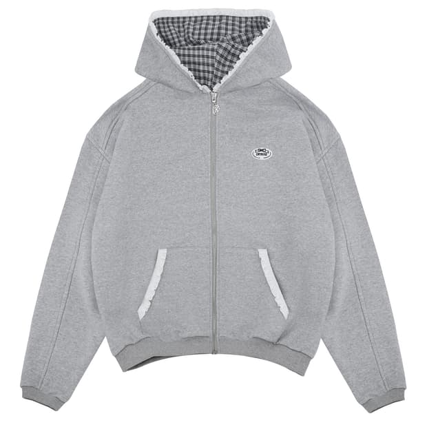 드라이로즈 BIG RIBBON HOODIE (GRAY)