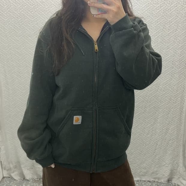 칼하트 써멀 빈티지 오버핏 후드집업 105 C06013