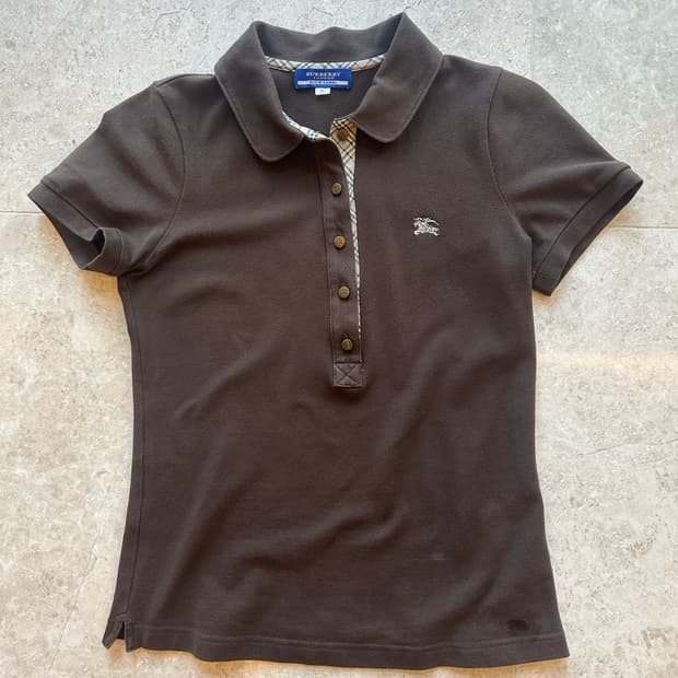 버버리 미니탑 반팔 카라티