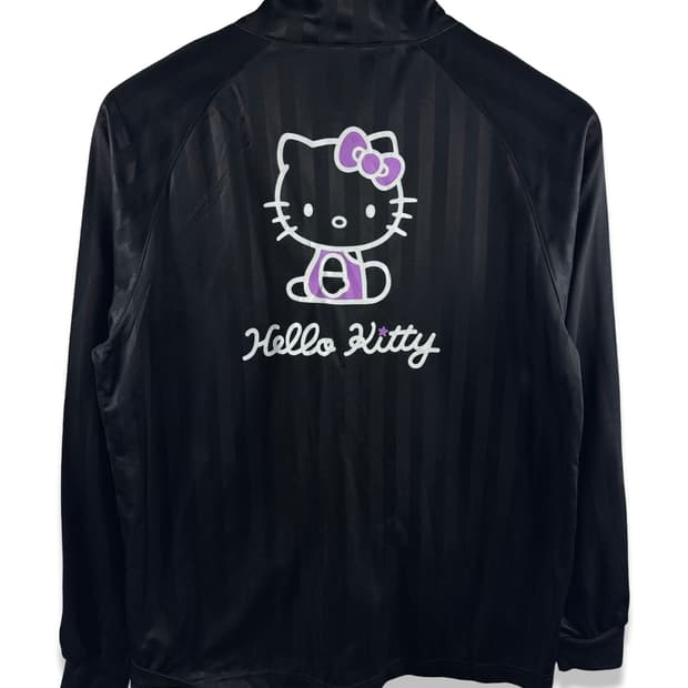 헬로키티 블랙 프린팅 트랙탑져지2600