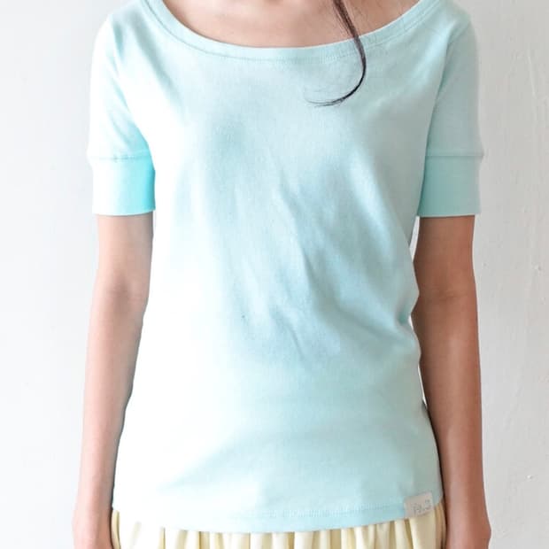 샵페어리 rib half top (mint)