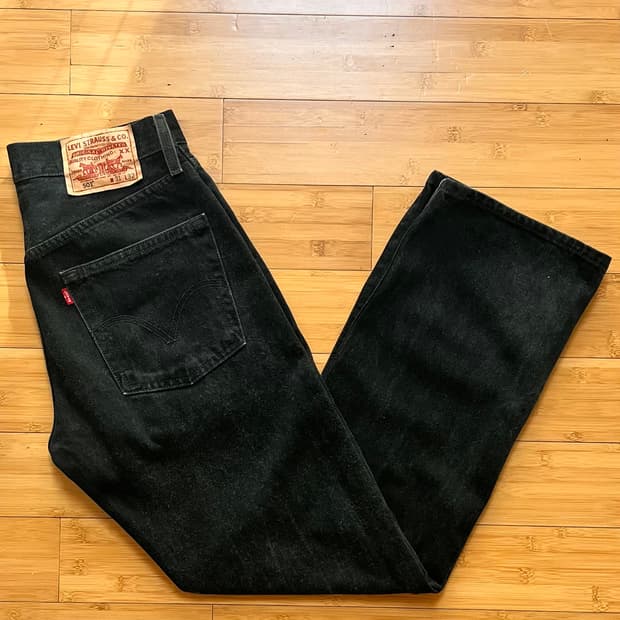 리바이스 501 블랙진 데님팬츠 W31 L32