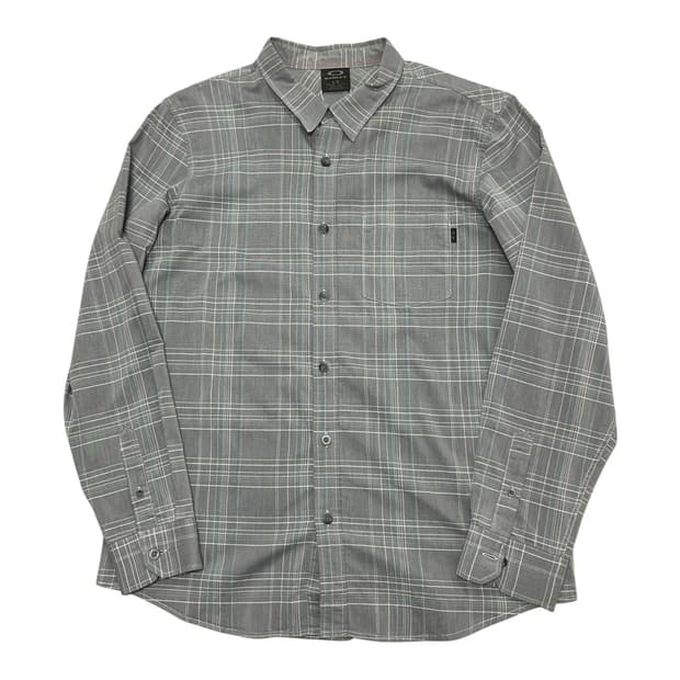 오클리 체크 패턴 셔츠 L