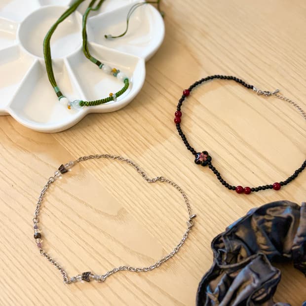MIAE necklace 3종 목걸이 (곱창밴드, 트레이 증정)