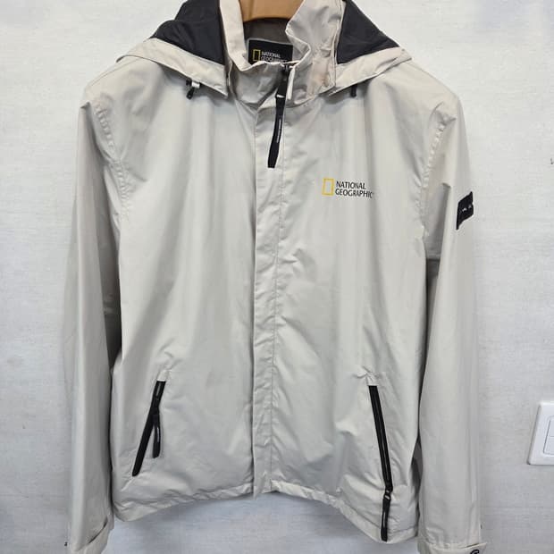 내셔널지오그래픽 베이직 바람막이 후드자켓 xl
