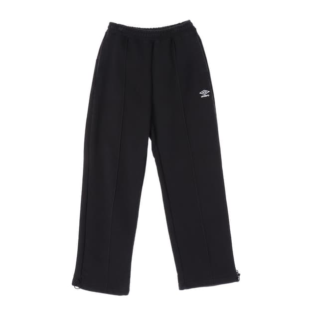 엄브로 핀턱 로고 와이드 스웨트 팬츠 블랙 S