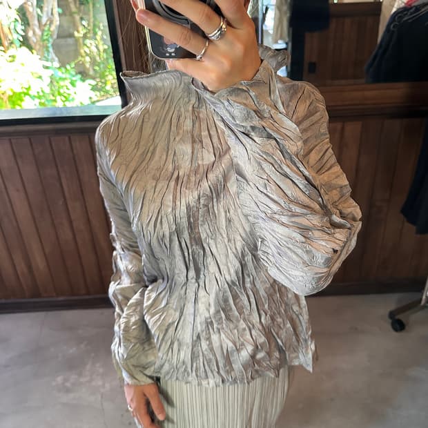 ISSEY MIYAKE PLEATS PLEASE high neck top