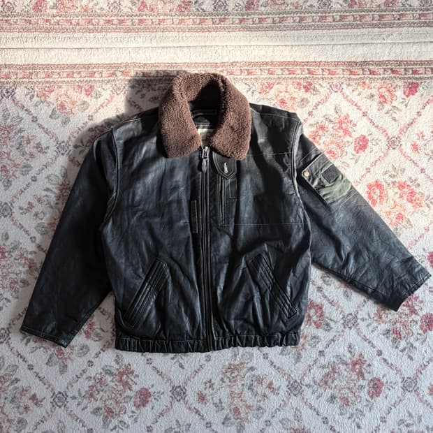 wood lander 가죽자켓