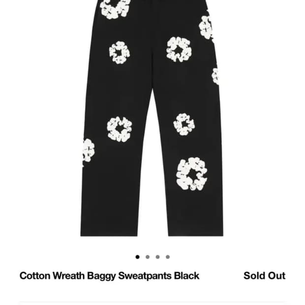 데님티어스 코튼리스 배기 스웻팬츠 M