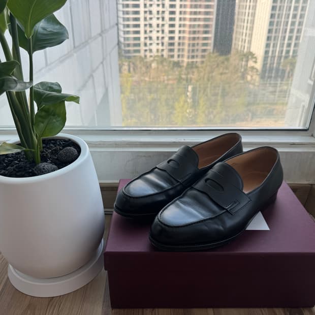 존롭 로페즈 옥스포드 블랙 카프 uk10