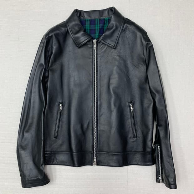 론트 싱글 라이더 양가죽 자켓(XL/블랙) 레더 싱글 자켓