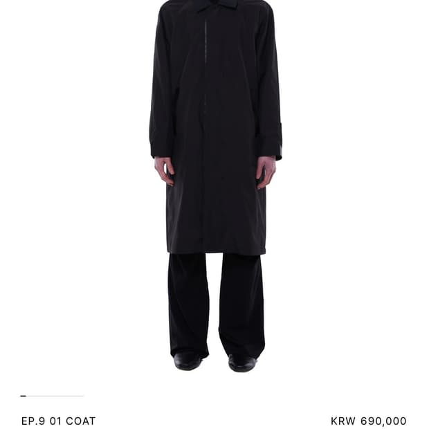 XLIM EP09 01 COAT BLACK