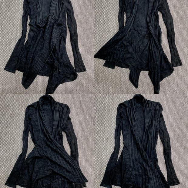 JPN Unbalanced Layering Cardigan