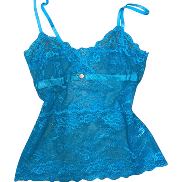 blue lace rose sleeveless