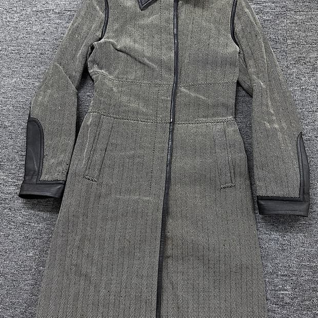 구찌 가죽 코트 S 