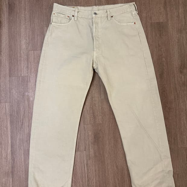 리바이스 501 빈티지 베이지 데님