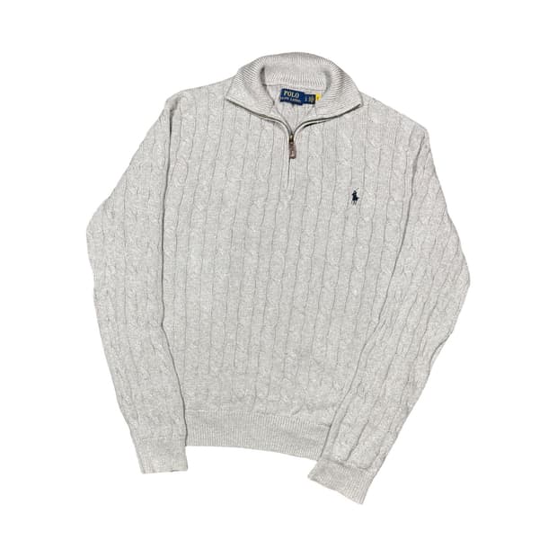 Polo Ralph Lauren 폴로 랄프로렌 반집업 케이블 니트