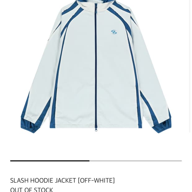 산산기어 slash hoodie jacket off-white 2