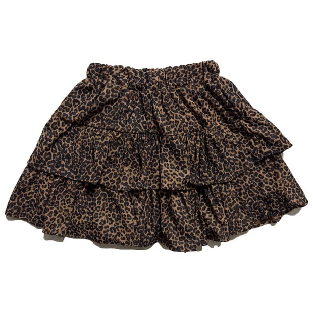 새상품 여자 코듀로이 호피 캉캉 스커트 (브라운)