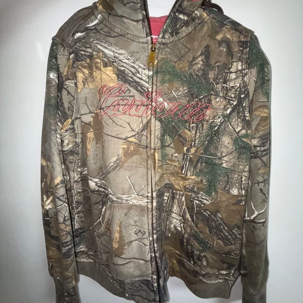 빈티지 칼하트 후드집업 밀리터리 y2k