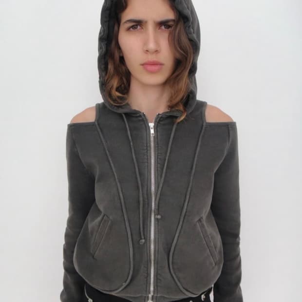 [Gimaguas] 기마구아스 지나 오픈 숄더 후드 집업 점퍼 Gina