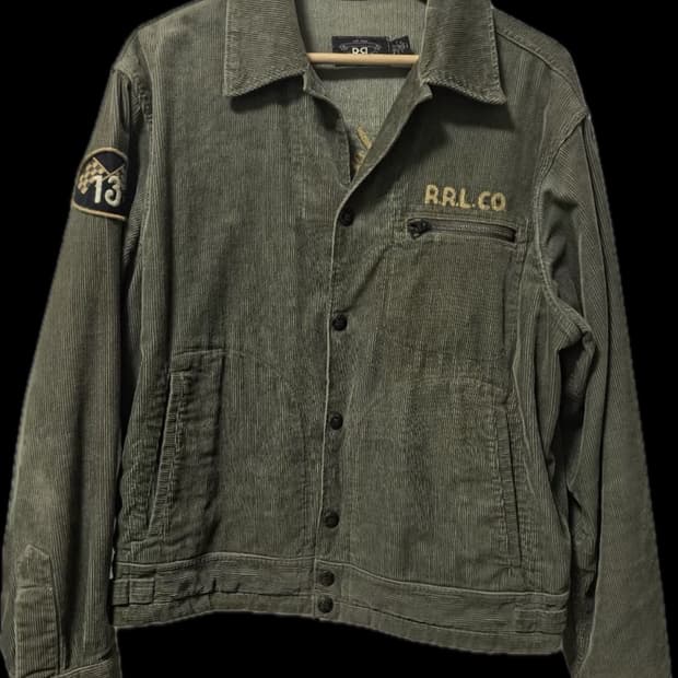 RRL(더블알엘) 남성 임브로이더 코듀로이 재킷 L