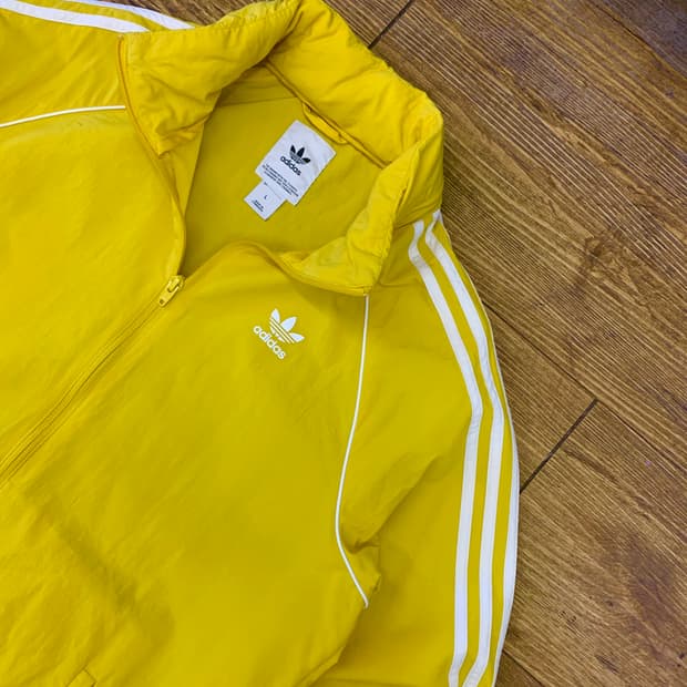 아디다스 SST 옐로우 바람막이 L
