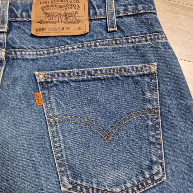 1997 Levi's 505-0215 오렌지 택 (36X32)