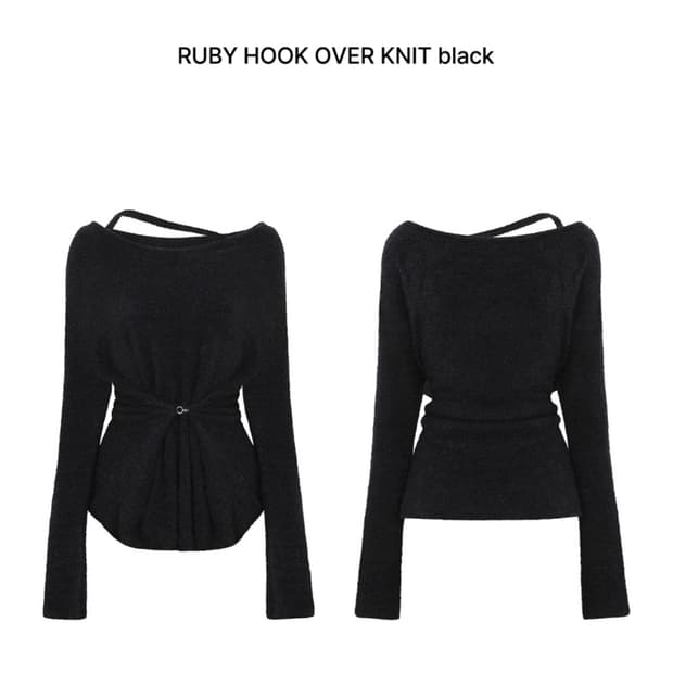 페인오어플레져 루비후크오버니트 RUBY HOOK OVER KNIT