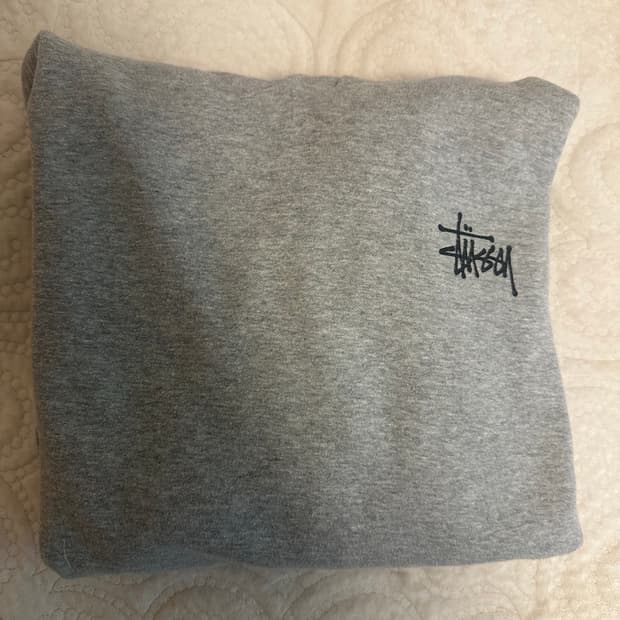 스투시 후드티 그레이