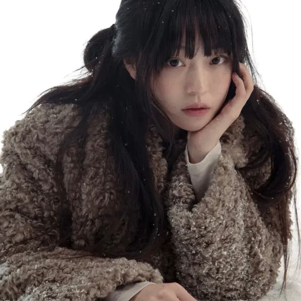 포니즈 클라우디 퍼자켓 cloudy fur jacket