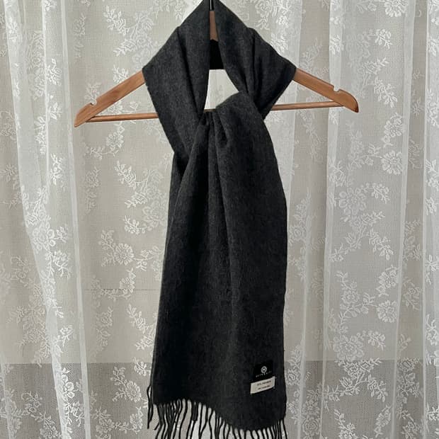 메트로시티 캐시미어 100 머플러 차콜