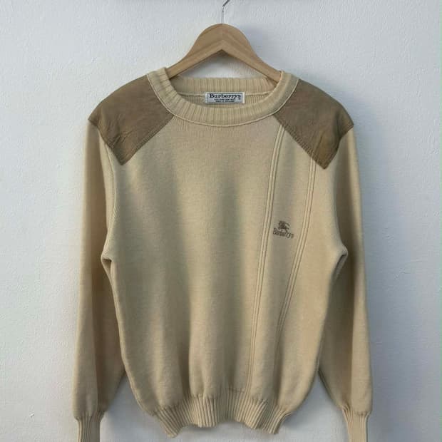 [90] 버버리 코만도 라운드 울 니트