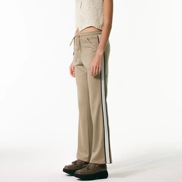 오픈와이와이 22ss 테이프드 져지 트랙 팬츠 베이지/더오픈프로덕트